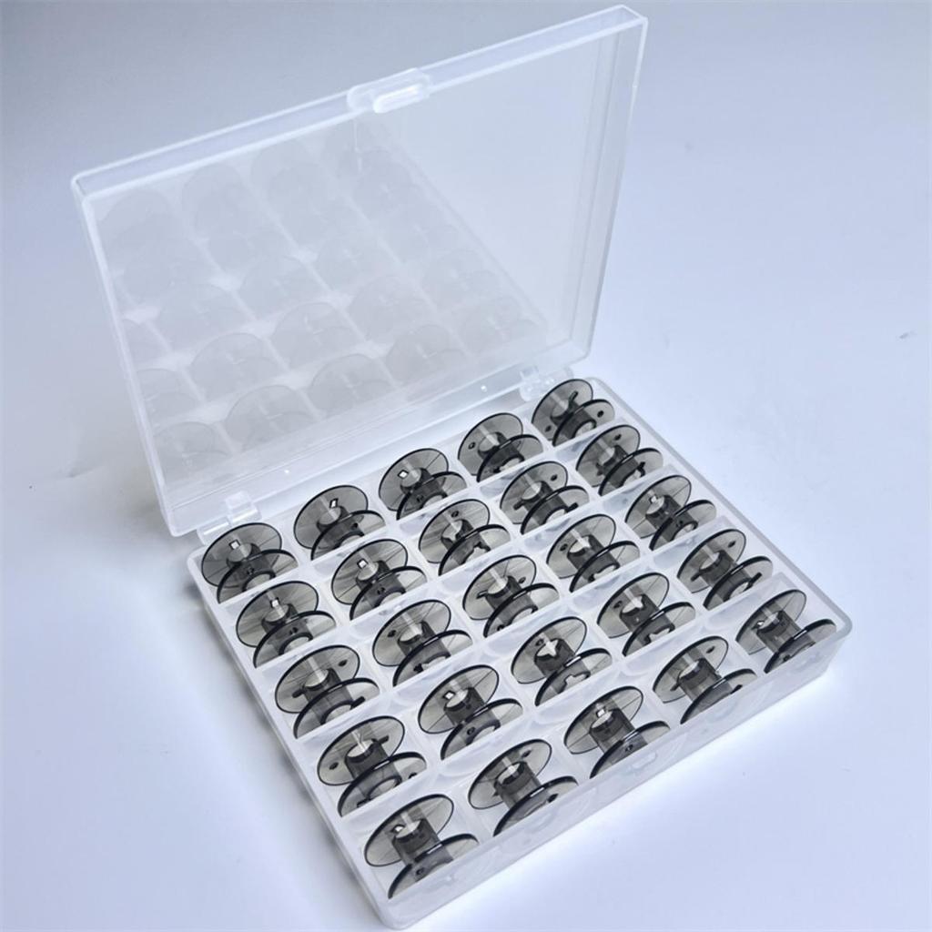 Empty Bobbins Storage Box Sewing Accessories Tools Plastic Sewing Machine Bobbin Case Knitting Needle Organizer