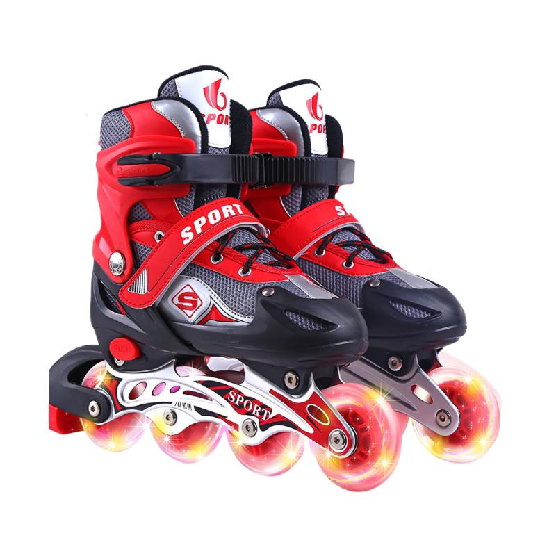 Chiwang Kids Adjustable Flashing Inline Skates
