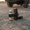 Adjustable Trailer Arm Hitch Assembly | Solid Aluminum Alloy Construction, Rigid Twin Knob