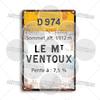 Tour de France Cycling Race Cycling Landmark Metal Plaque Road Signs Croix de FER Madeleine Tourmalet Luz-Ardiden Loze