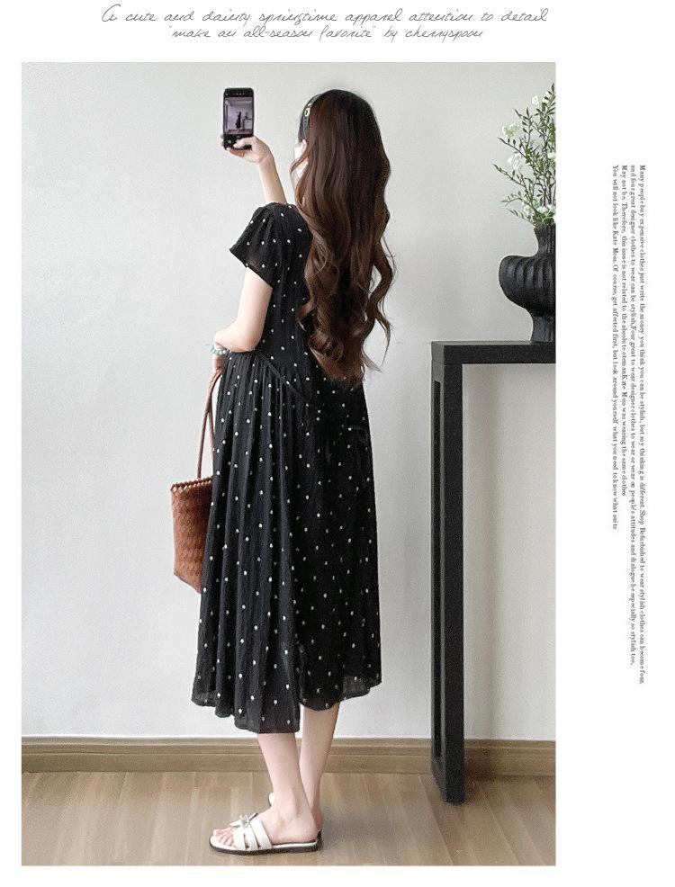 2026 Summer Maternity Dress: Loose, Elegant, Slimming Plus Size Long Skirt
