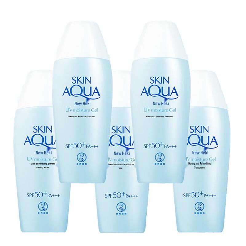 Mentholatum New Biore Watery Fresh Sunscreen Lotion, 5-Pack