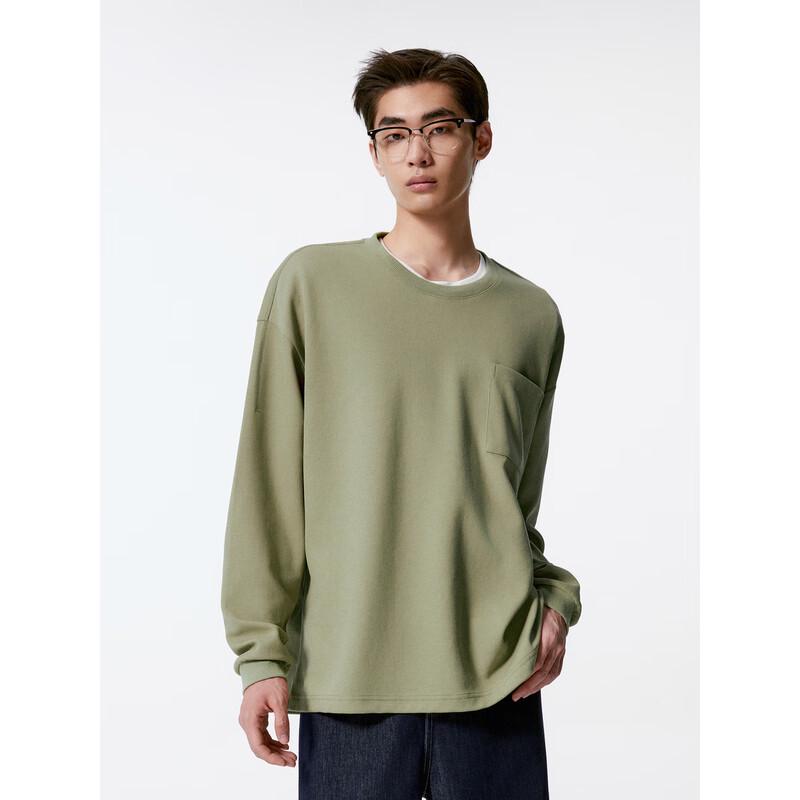 GXG Men's 2024 Basic Crew Neck Long Sleeve T-Shirt
