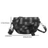 Spring/Summer New American Retro Saddle Bag Crossbody Bag Chest Bag Unisex Denim Fabric Sports