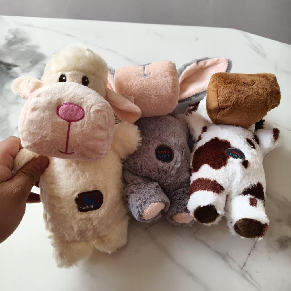 Golden Retriever Bite-Resistant Teddy Toy for Small/Medium Dogs - Calming Squeaky Teething Aid