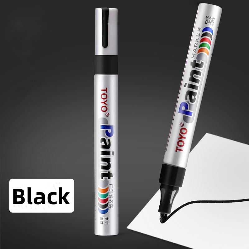 Metal Permanent Paint Marker Pen Waterproof Car Tyre Tire Tread Rubber Graffiti Touch Scratch Wet Wax Highlighter White Markers