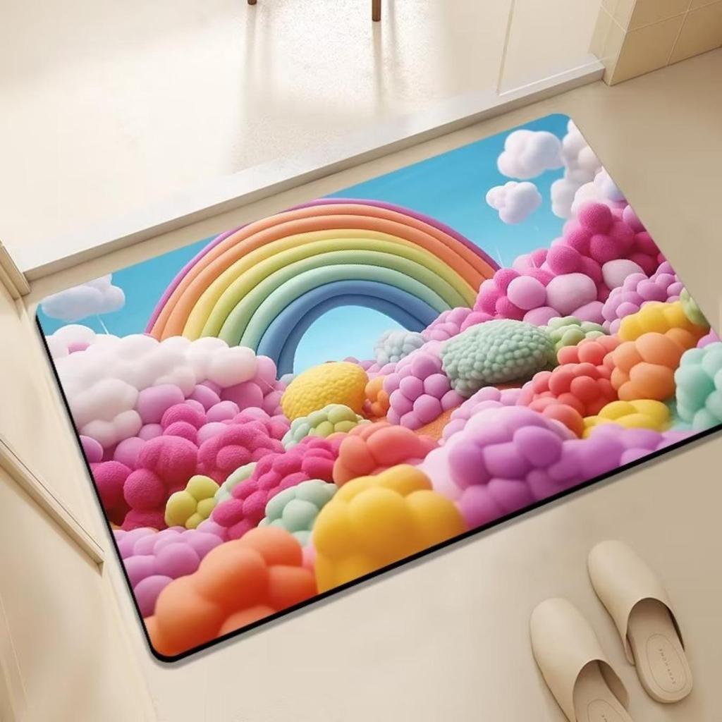 Rozsievková potlač Kúpeľňa Zahusťovacia rohož Vaňa Protišmykové koberce V umývadle Vaňa Bočná podlaha Koberec Sprcha Rohožka pred dverami Pamäťová pena 3D podložka
