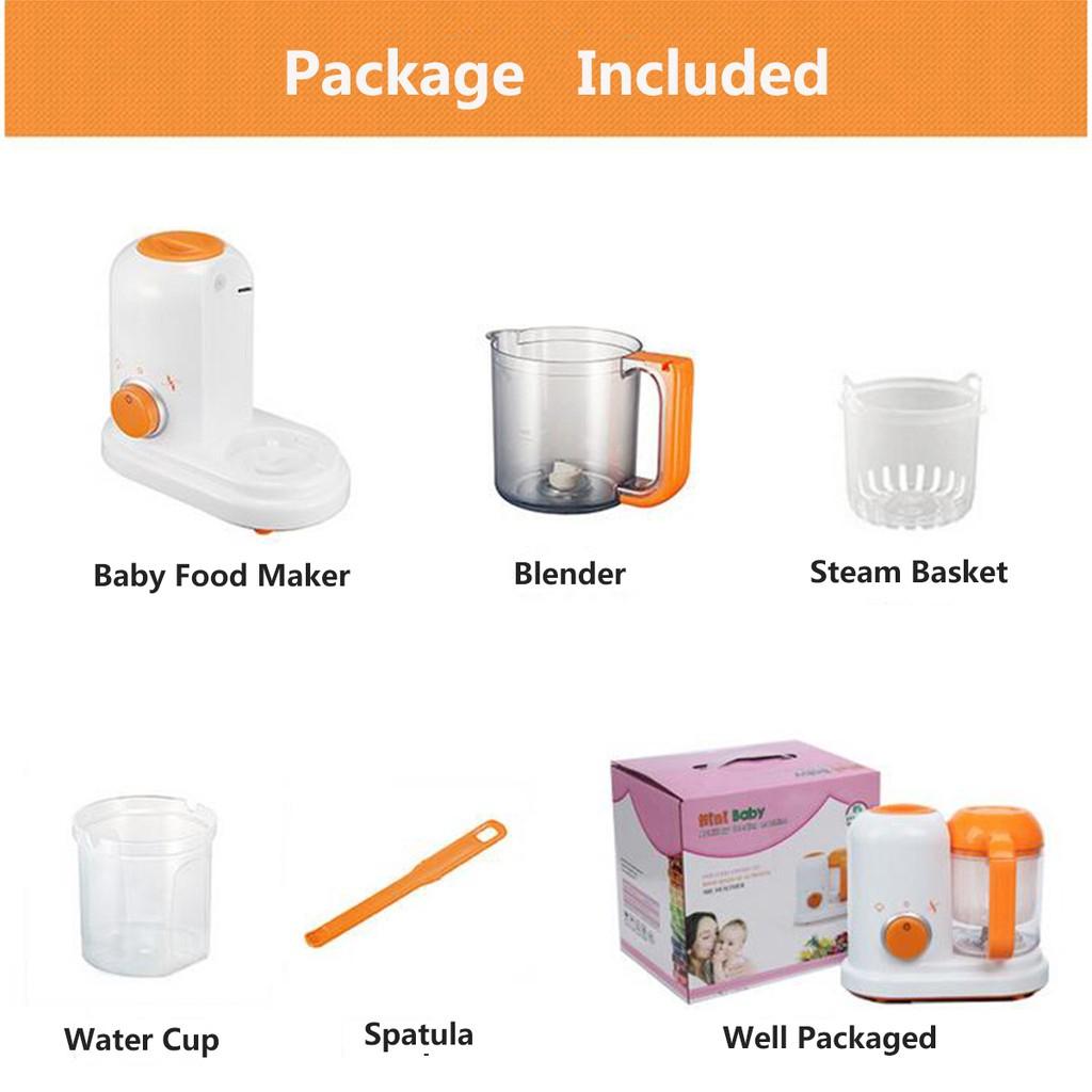Infant Food Maker Blender BPA Autoclave Processor Free Food Classified EU EU AC 200-250V Steam Safety Food