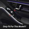 Car Door Window Glass Lift Panel Cover Carbon Fiber Texture Trim For Mercedes Benz S Class W223 -24 LHD Interior Accessories