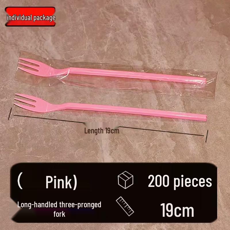 Individually Wrapped Disposable Plastic Fruit Forks