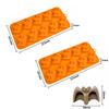 Halloween Candy Chocolate Molds 3D Skull Pumpkin Witch Hat Bat Spider Shape for Baking Chocolate Jelly Gummy Dessert