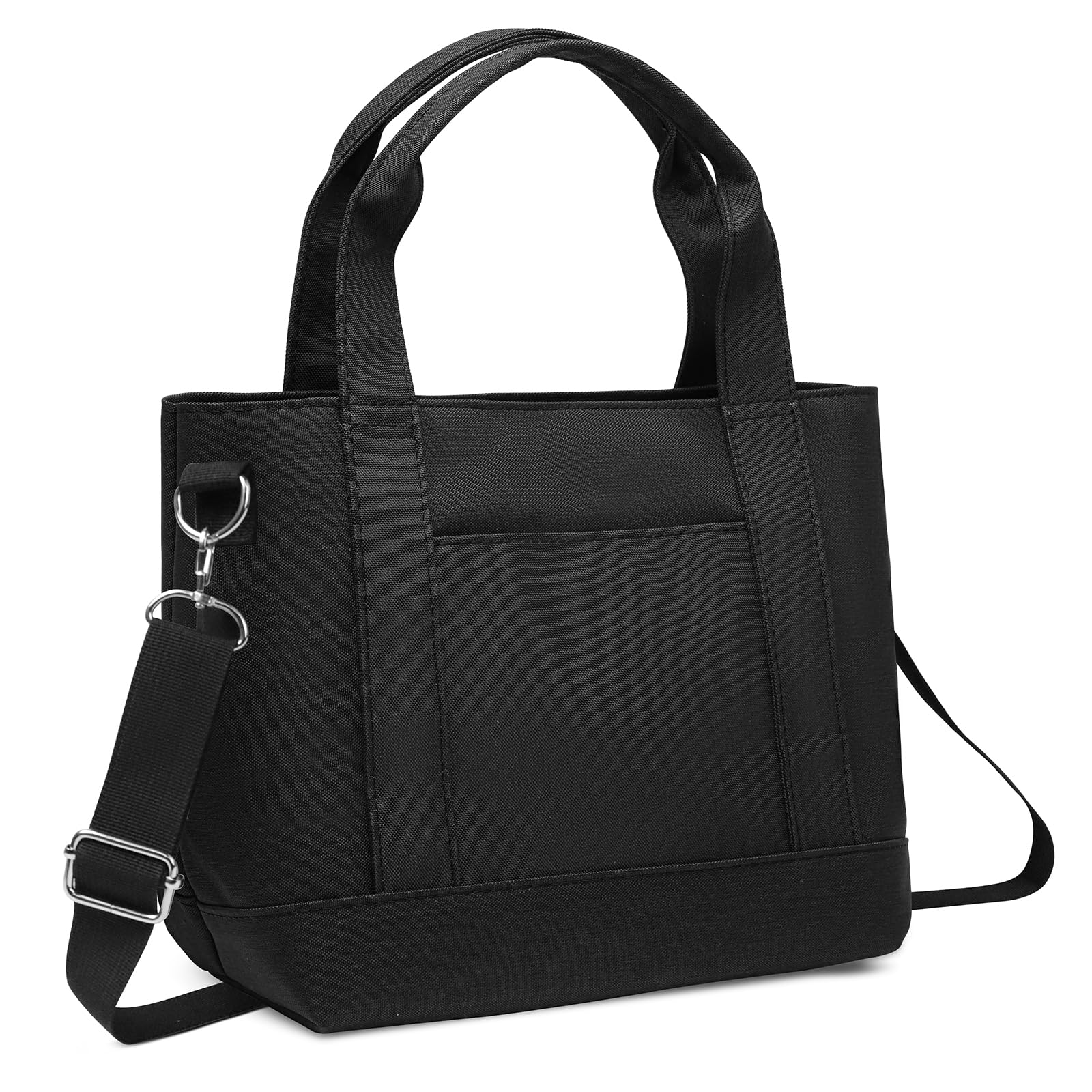 

Сумка-тоут на плечо, мини-тоут, большая, через плечо, на плечо, для работы, для обеда, обеденная, черная [ENLAN] Сумка, Маленькая, 2-сторонняя, Сумка, Женская, Мужская, Сумка, Вместимость, Разделитель, Сумка, чёрный