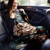 1pc Peony Printing Lightweight Flannel Blanket, Comfortable and Warm Blanket, for Camping Sofa Bed and Couch Office, Gift