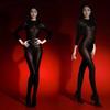 5D Ultra-thin Shiny One-piece Sexy Black Stockings, Silky Sheer Bodysuit Jj Seamless Bodysuit for Men and Women