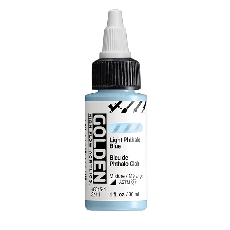 

Golden Acrylic High Flow 30ml 8515 light phthalo blue 13121515