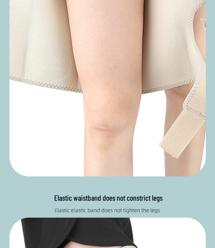 Adjustable Thigh Compression Sleeve & Leg Guard for Sports and Running - Skin Tone