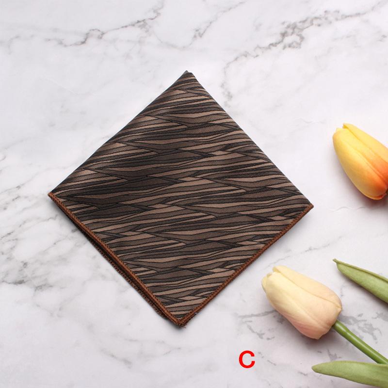 Source Pocket Towel Men'S Polyester Suit Dress Chest Towel Multi-Color Handkerchief Sales Striped Small Square Towel