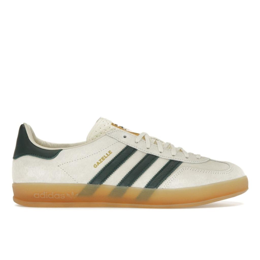 Adidas Gazelle Indoor Cream White Green Gum Unisex Sneakers Collegiate-Green IH7502