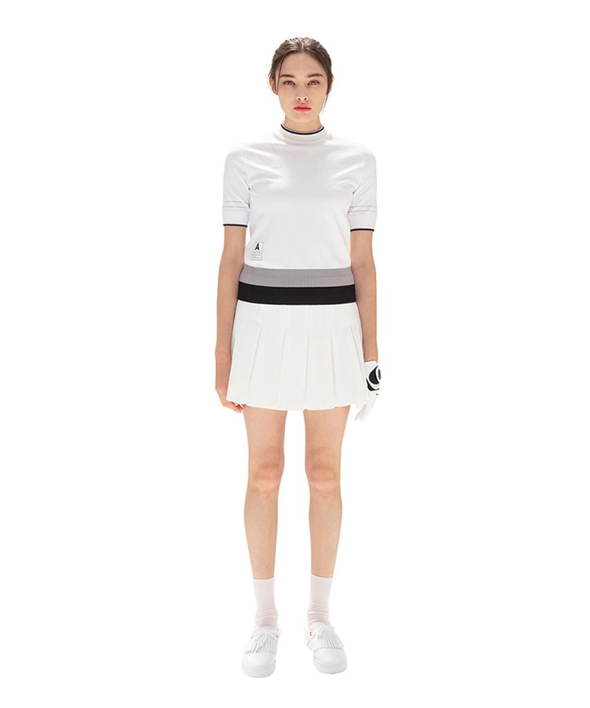 AVEN Field Round Knit White