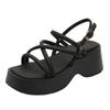 Roman Sandals Women's 2025 New Summer Wear with Skirts, Sandals, Muffins, Thick Soles, Cool Slippers, Soft Soles Are Not Tired