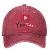 Graffiti YouTubed Casual Baseball Cap Summer American Video Trucker Hat High Quality Gym Hip Hop Hats Unisex Unisex Baseball Caps