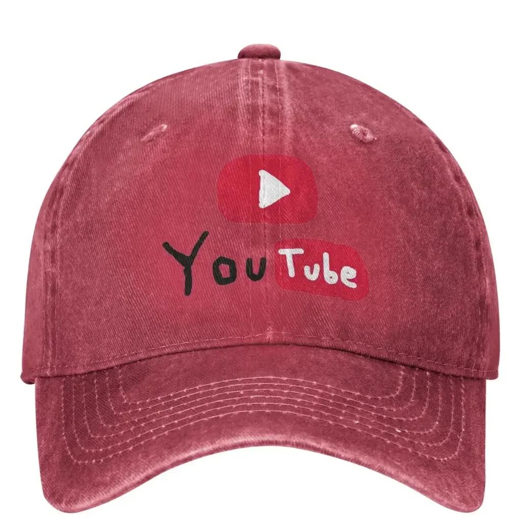 Graffiti YouTubed Casual Baseball Cap Summer American Video Trucker Hat High Quality Gym Hip Hop Hats Unisex Unisex Baseball Caps