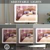 ANYHI Actress Makeup Lighting Adjustable 10x LED Mirror with Actress Suitable for Silver Hollywood-style Mirror, Mirror, Three-Color Modes,