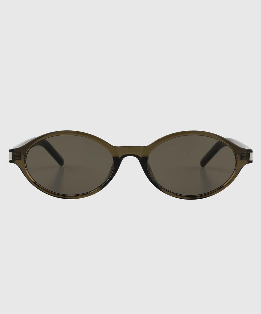 Tuditeo Mon Tinted Lightweight Horn-Rimmed Geek Chic Sunglasses Nylon Tinted Lenses C4 Khaki