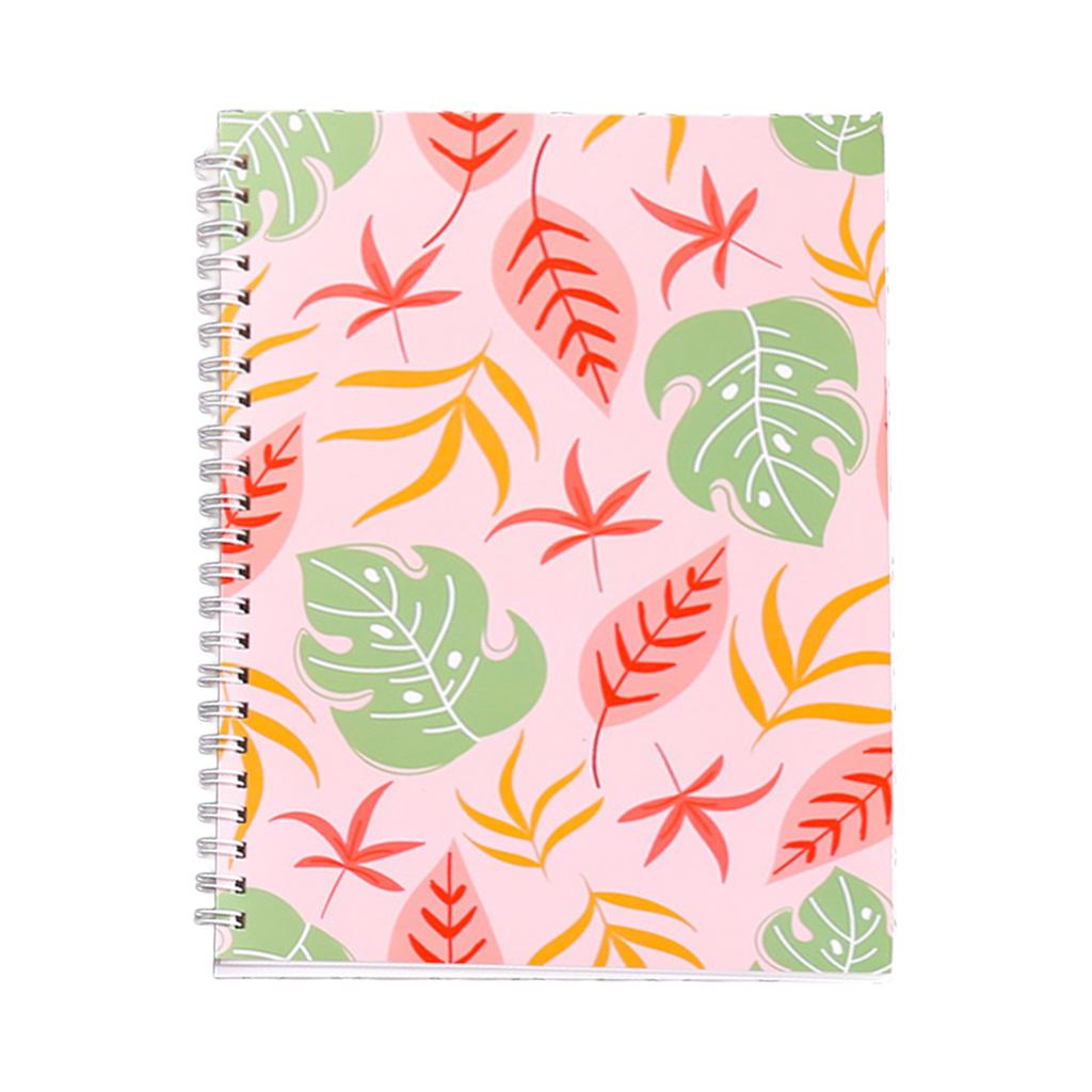 Papier autocollant à décoller des deux côtés Carnet japonais minimaliste Cahier à feuilles mobiles pour étudiants Planificateur rechargeable avec reliure spirale