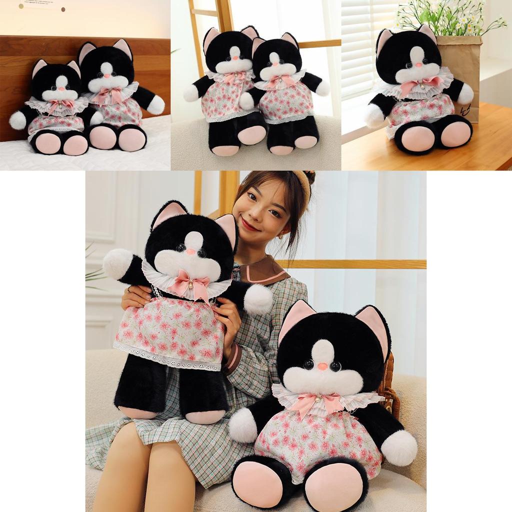 Cute And Realistic Cat Plush Toy Doll Sleep Pillow For Girls Soft Cuddly Gift
