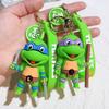 Kleurrijke PVC Ninja Turtles Sleutelhanger Schattige Siliconen Tassenhanger Voor Kinderen Cadeaus