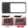 Qiilu Parking Button Frame Cover Carbon Fiber Sticker Center Console Decoration Cover Fit Mazda MX‑5 / Roadster ND16-20