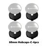 4pcs 56/60mm Car Wheel Center Hub Caps Emblem Stickers Tire Rim Covers Auto Accessories For MG RX5 RX8 350 550 6 3 5 7 ZR ZS HS UYU5