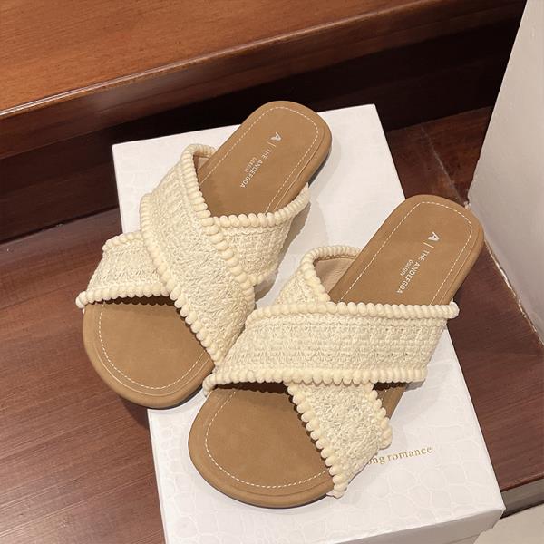 Fashion Shoes Slippers Casual Summer Clogs Woman Slides Luxury Soft Beach  Shoes Women Ladies' Slippers Luxury Slides Shale Female Beach
