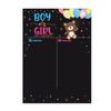 Gender Reveal Party Baby Gender Reveal Poster with 36 Boy and Girl Stickers