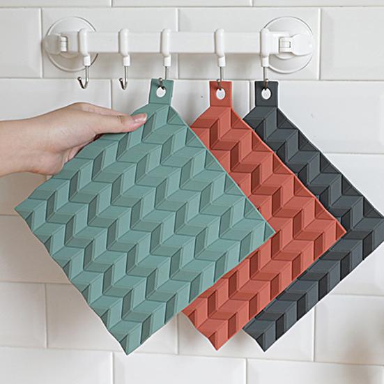 

Квадратный нескользящий толстый силиконовый подвесной теплоизоляционный горшок, держатель для коврика для стола