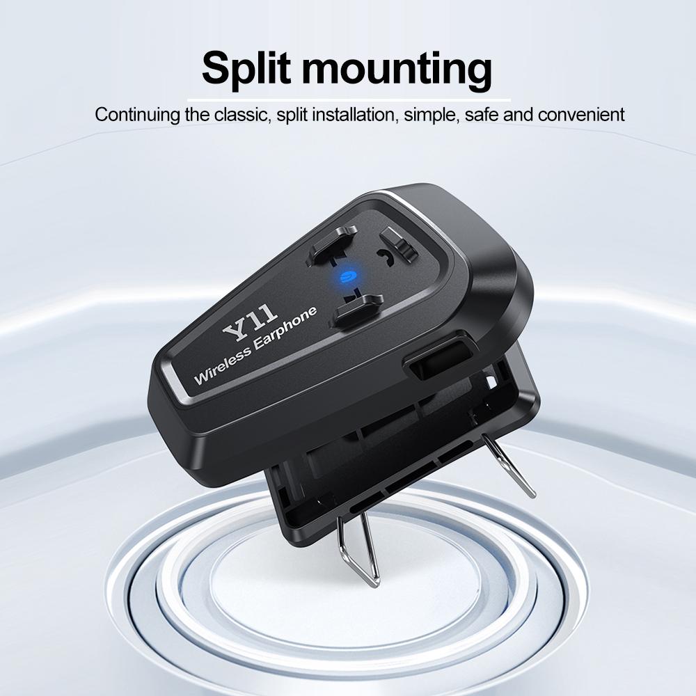 Y11 Motorcycle Helmet Bluetooth Headset Noise Reduction Wireless Hands-free Call Music Player Waterproof Moto Earphone