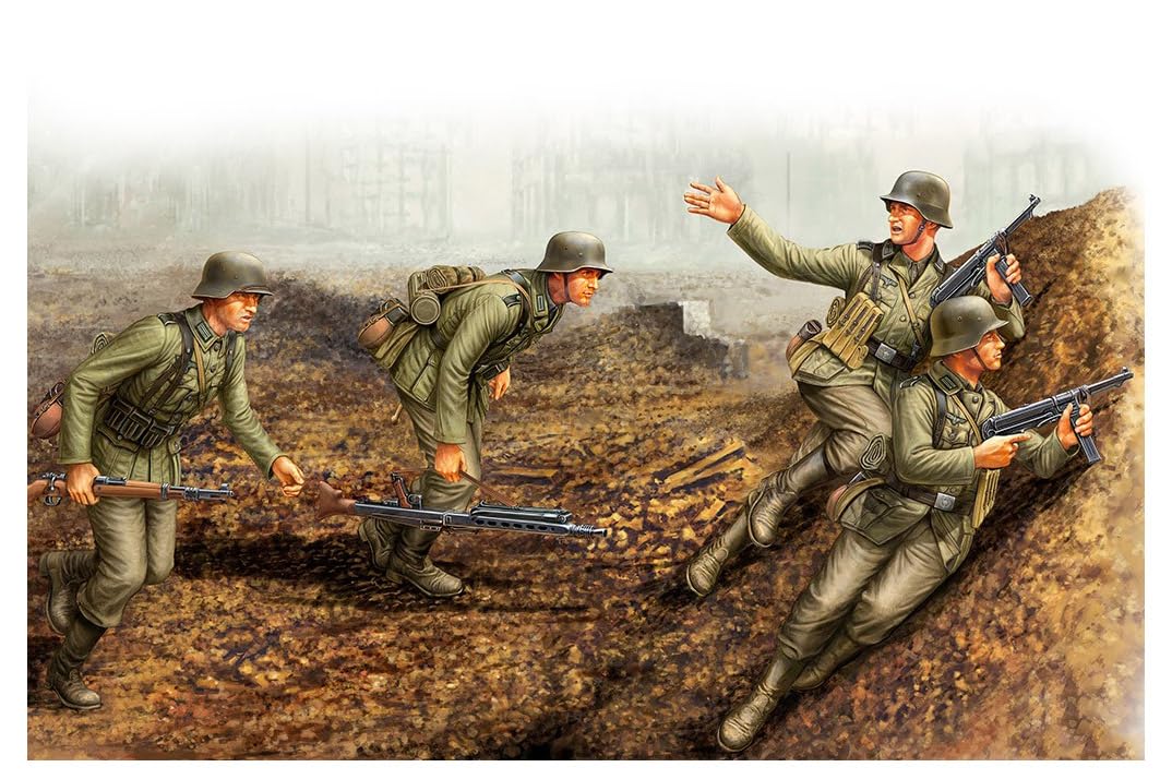 

Hobby Boss Боевая машина серии Немецкая 6-я армия Пехота Набор Мамаев курган Пластиковая модель 84415 Литье Цвет 1/35