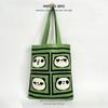 2025 Cute Panda Knitted Shoulder Bag: Large Capacity, Versatile Storage for Women and Students