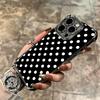 Polka Dots Art Fashion Desgin Soft Phone Case For iPhone 15 16 17 Air 14 Pro Max 16E Plus 13 12 Mini Plating Anti-Fall Fundas