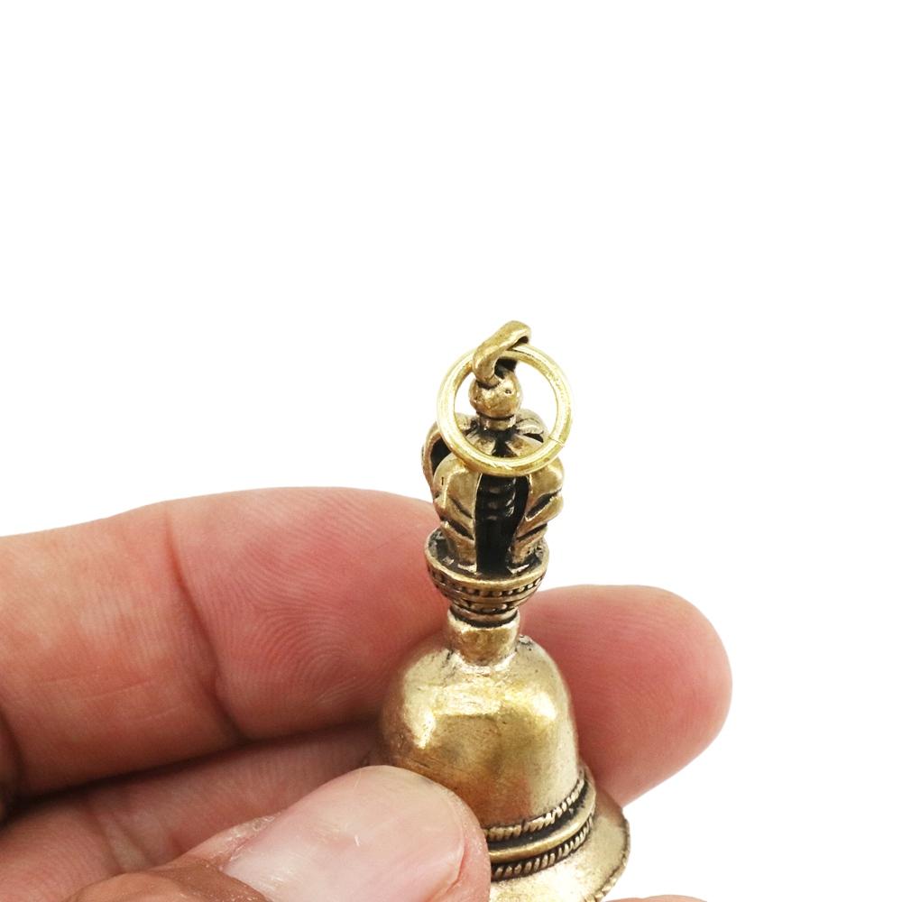 For Decoration Handicraft Tibetan Bronze Demon Subduing Bell Car Pendant Wind Bell Brass Bell