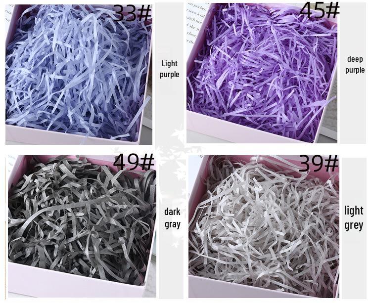500g Candy Red Wine Gift Box Raffia Shredded Paper Filler for Weddings and Festivals