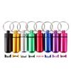 Aluminum Alloy Waterproof Medicine Bottle Keychain - Portable Outdoor Pill Box