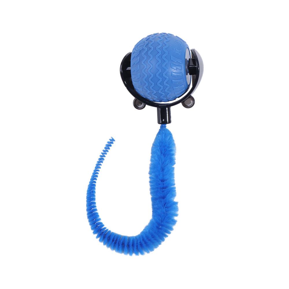 

Rechargeable Cat Interactive Ball Toy Bite Resistant Smart Pet Eletronic Smart Ball Imitate Mouse Flexible синій