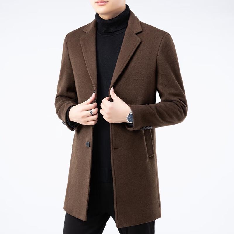 Firstview Men's Urban Casual Wool Blend Overcoat FV24D1130