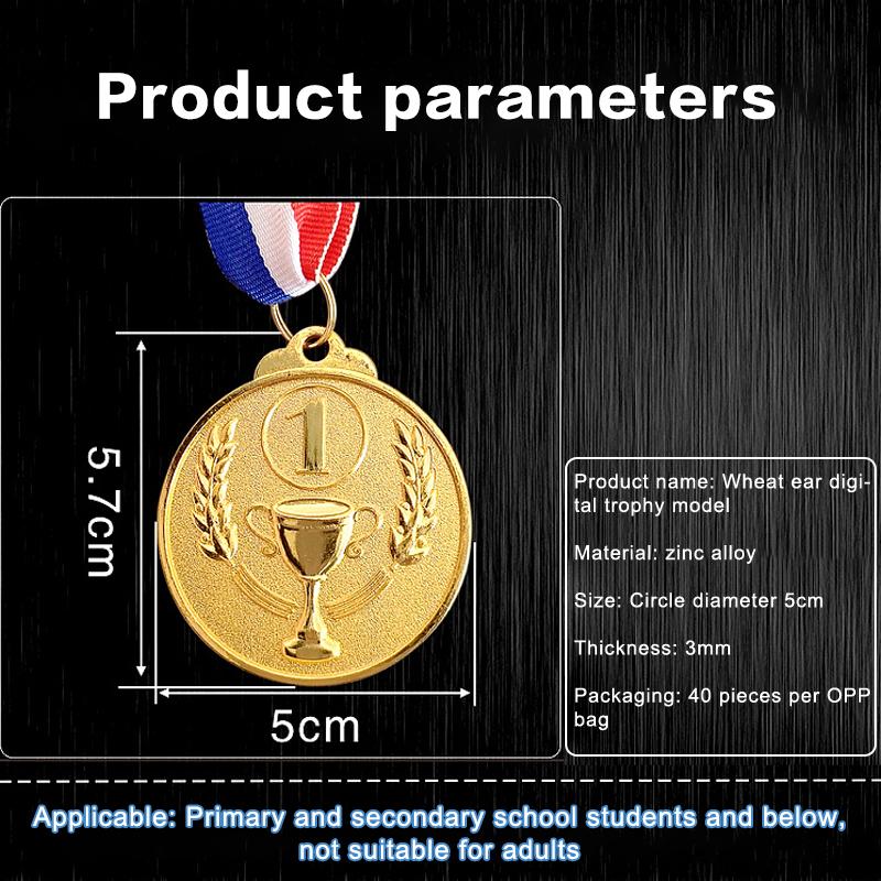 Gold Silber Bronze Medaille Fußballwettbewerb Spielpreise Trophäe Kinder Sportspiel Preis Auszeichnungen Für Sportwettkampfspiele