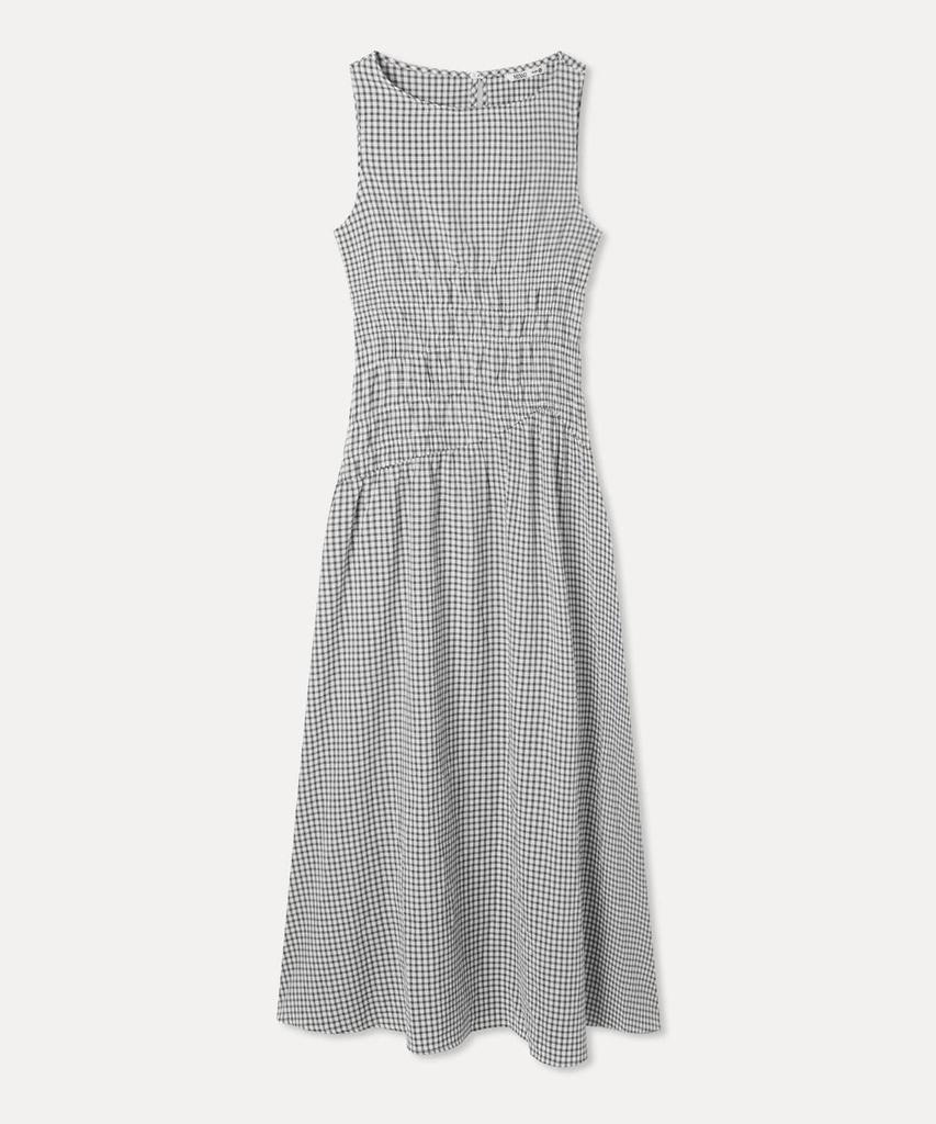 MIXXO Check Elastic Long Dress_Miwowg709G