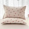 2pcs 48x74cm Pure Cotton Pillowcase Home Bedding Super Soft Plaid Pillow Cover 100% Cotton Pillow Case Dorm Girl Room Decoration