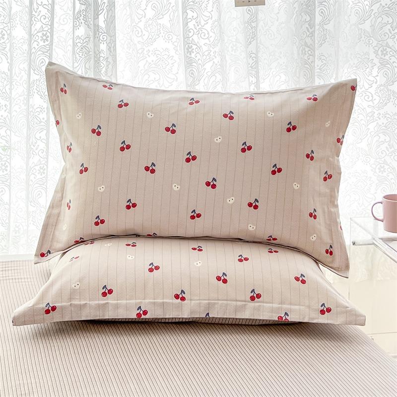 2pcs 48x74cm Pure Cotton Pillowcase Home Bedding Super Soft Plaid Pillow Cover 100% Cotton Pillow Case Dorm Girl Room Decoration