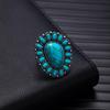 Retro Bohemian Silver Faux Turquoise Ring